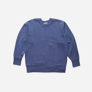 Wythe - Wythe Cotton Crewneck Sweatshirt - Faded Navy -  - Main Front View