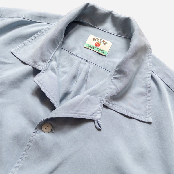 TENCEL PATIO SHIRT - FADED BENCH BLUE