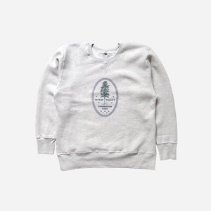 Wythe - Wythe Cotton Crewneck Sweatshirt - Heather Grey -  - Main Front View