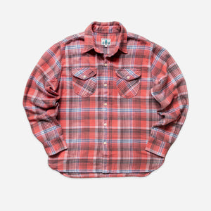 Wythe - Wythe Washed Flannel Workshirt - Cactus Flower Plaid -  - Main Front View
