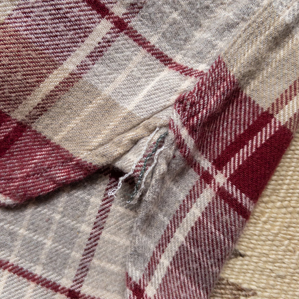 Wythe Washed Flannel Workshirt - Merlot Plaid
