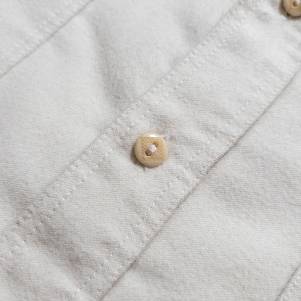 Wythe Moleskin Officer's Shirt - Alablaster