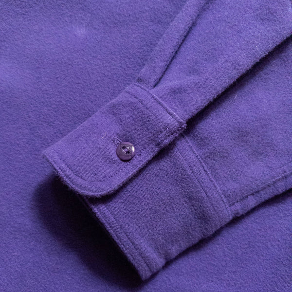 Wythe Moleskin Officer's Shirt - Purple