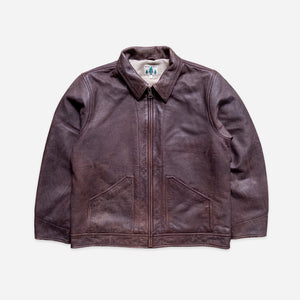 Wythe - Wythe Leather Buckaroo Jacket - Brown -  - Main Front View