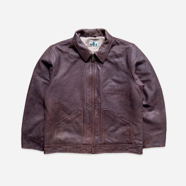 Wythe Leather Buckaroo Jacket - Brown