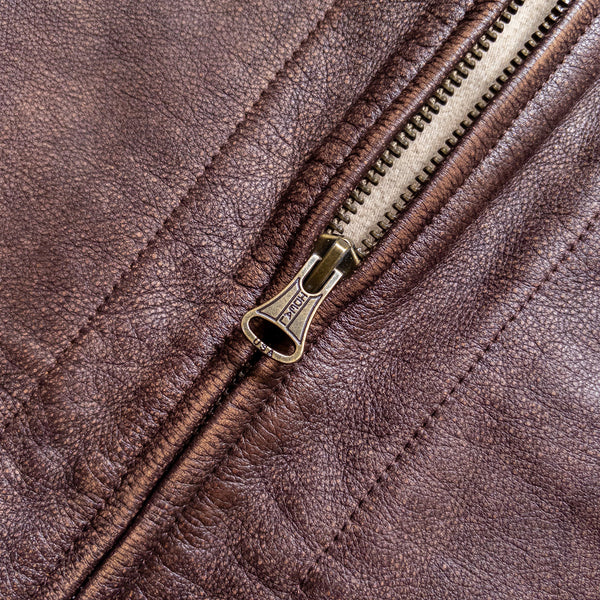 Wythe Leather Buckaroo Jacket - Brown