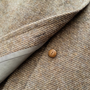 Wythe - Wythe Polo Coat - Olive/Cream Alpaca Twill -  - Alternative View 1
