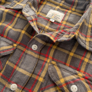 Wythe - WASHED FLANNEL WORKSHIRT - DUSK PLAID -  - Alternative View 1