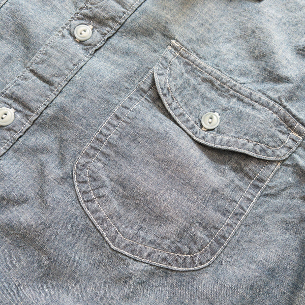 CHAMBRAY WORK SHIRT - RINSED INDIGO