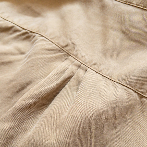 GABARDINE PATIO SHIRT - KHAKI