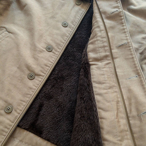 JAPANESE CANVAS DECK JACKET - FADED OLIVE