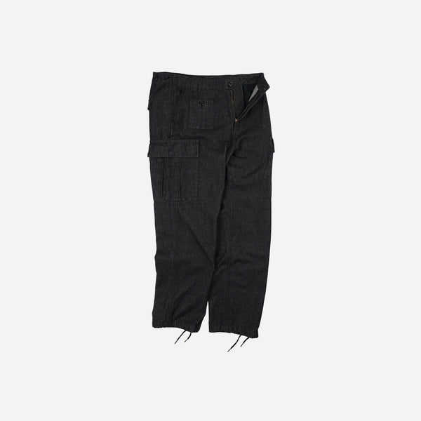 Frizmworks Army Pocket Cargo Pants - Black Denim