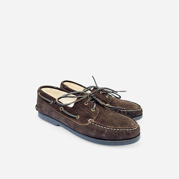 Arrow Moccasin Gloucester Boat Shoe Suede - Brown
