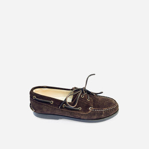 Arrow Moccasin Company - Arrow Moccasin Gloucester Boat Shoe Suede - Brown -  - Alternative View 1