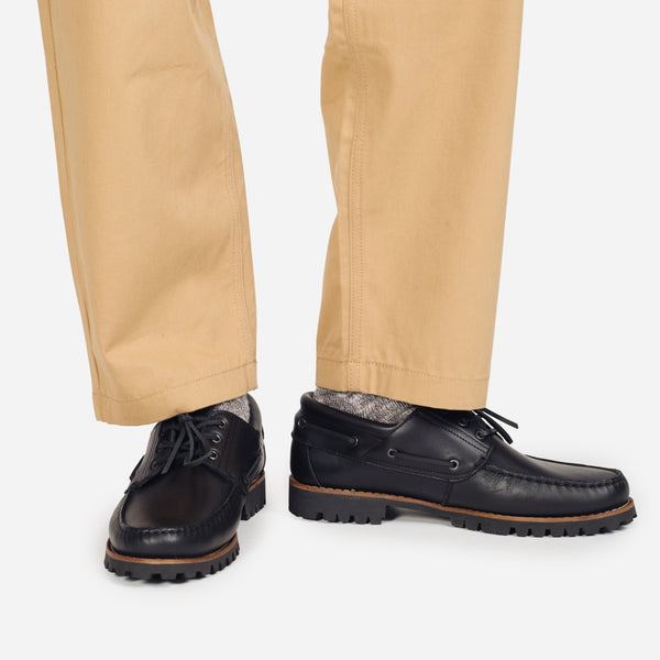 MARBLEHEAD LUG BOAT SHOE - CICLONE BLACK