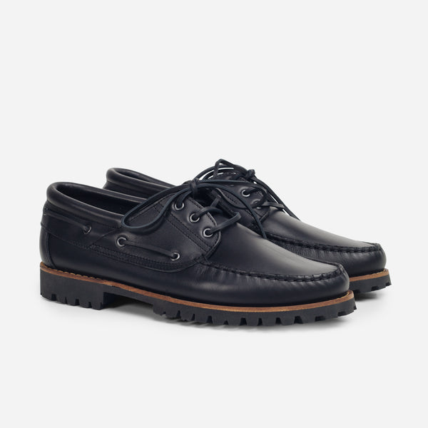 MARBLEHEAD LUG BOAT SHOE - CICLONE BLACK
