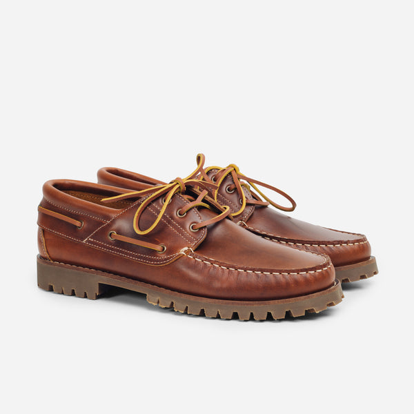 MARBLEHEAD LUG BOAT SHOE - CAMEL