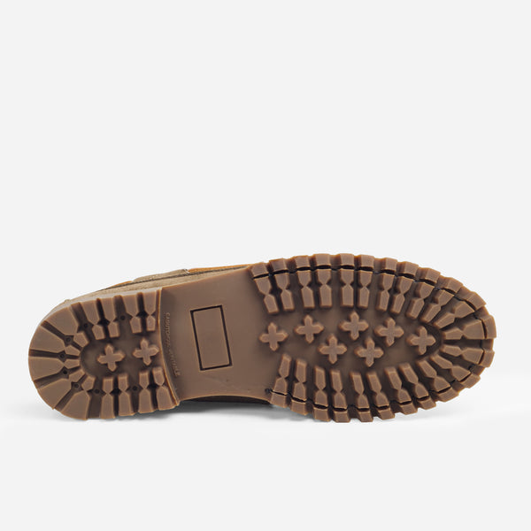 MARBLEHEAD LUG BOAT SHOE - OLIVE SUEDE