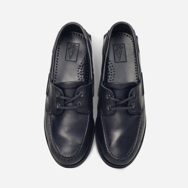 GLOUCESTER BOAT SHOE - BLACK