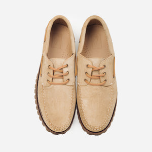 Arrow Moccasin Company - MARBLEHEAD LUG BOAT SHOE - SAND SUEDE -  - Alternative View 1
