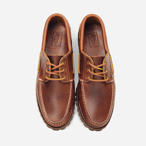 Arrow Moccasin Company - MARBLEHEAD LUG BOAT SHOE - CAMEL -  - Alternative View 1