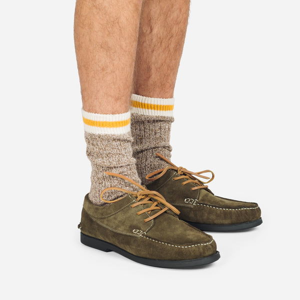 OG SUEDE BLUCHER SHOE - OLIVE