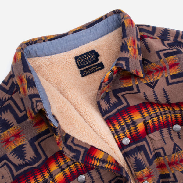 BAY CITY SHERPA OVERSHIRT  - HARDING NAVY