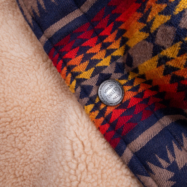 BAY CITY SHERPA OVERSHIRT  - HARDING NAVY