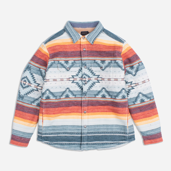 BAY CITY SHERPA OVERSHIRT  - SALTILLO STRIPE
