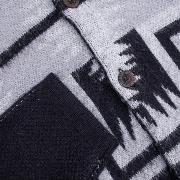 BAND CARDIGAN - BLACK HARDING