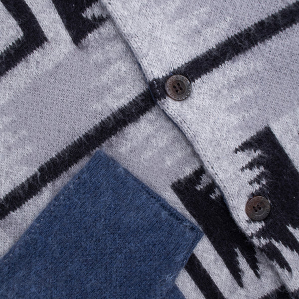 BAND CARDIGAN - BLUE HARDING