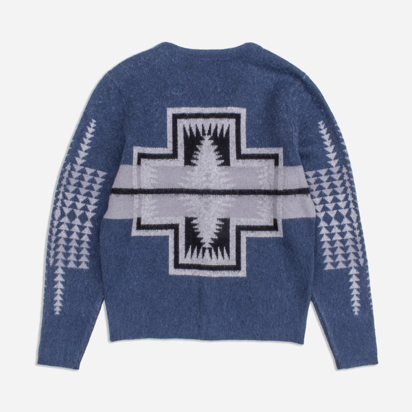 BAND CARDIGAN - BLUE HARDING