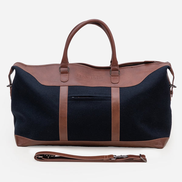 WOOL WEEKEND DUFFEL BAG - NAVY