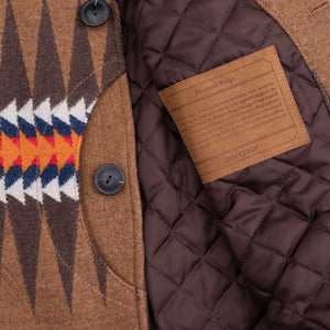 Pendleton - QUILTED FIELD WOOL VEST - SAWTOOTH RIDGE BROWN -  - Alternative View 1