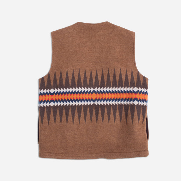 QUILTED FIELD WOOL VEST - SAWTOOTH RIDGE BROWN