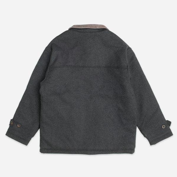 WINTER WOOL HUNTING JACKET - CHARCOAL