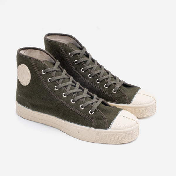 MILITARY WOOL HIGH - GREEN/ECRU