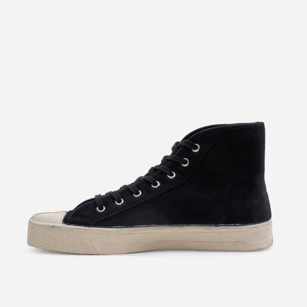 MILITARY SUEDE HIGH - BLACK/WHITE