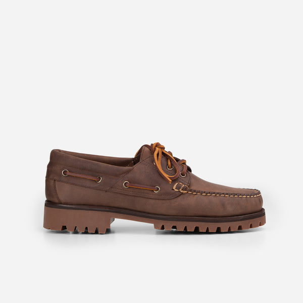 Arrow Moccasin Marblehead Boat Shoe - Pebble Brown