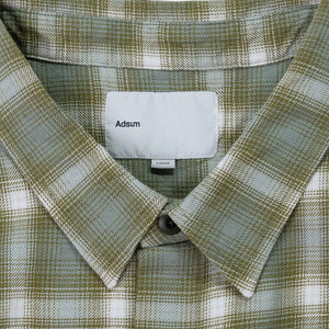 Adsum - CLASSIC PLAID WORK SHIRT - GREEN CHECK -  - Alternative View 1
