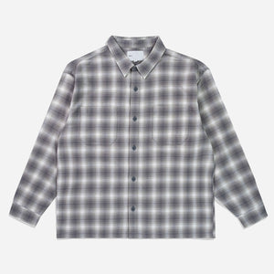 Adsum - CLASSIC PLAID WORKSHIRT - BEIGE CHECK -  - Main Front View