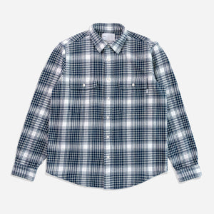 Adsum - CLASSIC PLAID OVERSHIRT - BEIGE CHECK -  - Main Front View