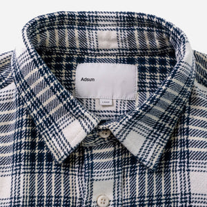 Adsum - CLASSIC PLAID OVERSHIRT - BEIGE CHECK -  - Alternative View 1