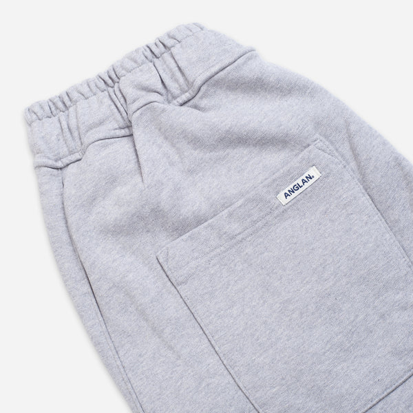 DOUBLE VALLEY TUCK SWEAT PANTS - GREY MELANGE