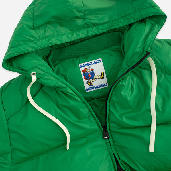 ALPINE HOODED DOWN JACKET - GREEN APPLE