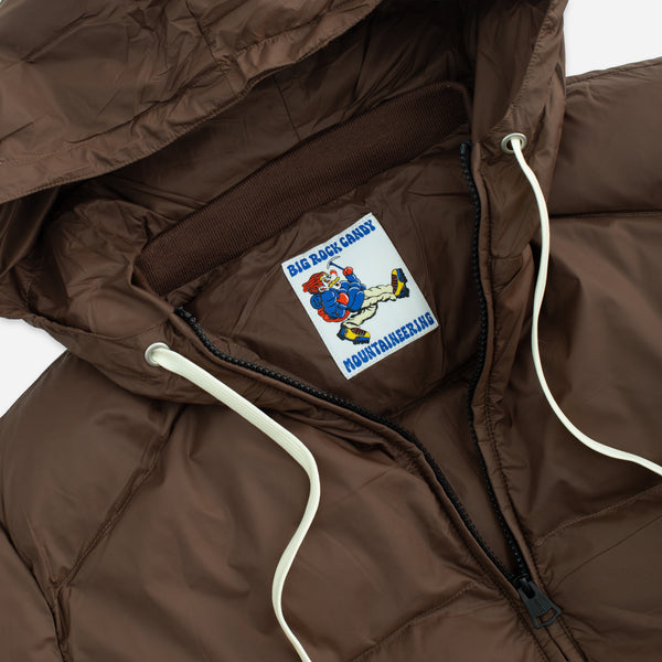 ALPINE HOODED DOWN JACKET - CAPPUCINO