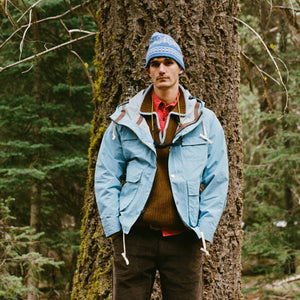 Big Rock Candy Mountaineering - Big Rock Candy Mountaineering Stowe Mosaic Beanie - Blueberry -  - Alternative View 1