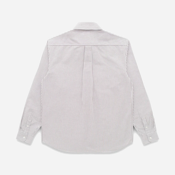 BEEFY OXFORD SHORT - BROWN STRIPE