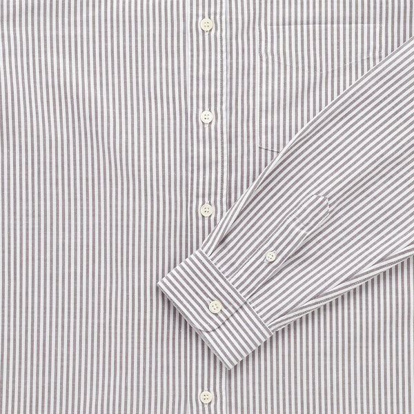 BEEFY OXFORD SHORT - BROWN STRIPE