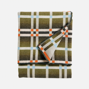 Pendleton - Four Square Throw - Slide Mountain Olive -  - Main Front View